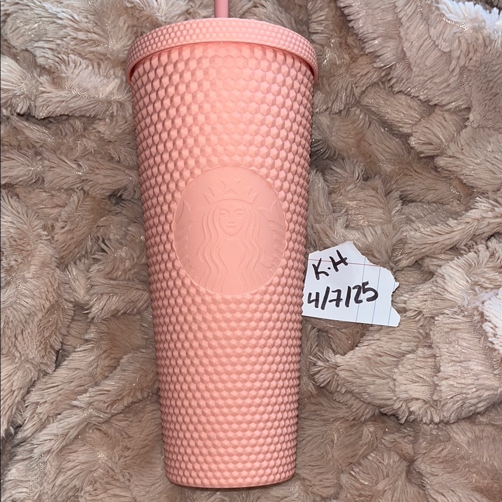 Starbucks NWT 2020 Limited Edition Matte Light Pink
24oz Studded Tumbler